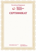 Сертификат "Ученик – мастер творчества Научной школы"