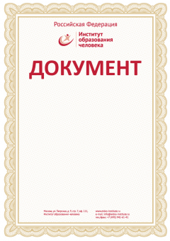 Сертификат "Полномочный представитель Научной школы"